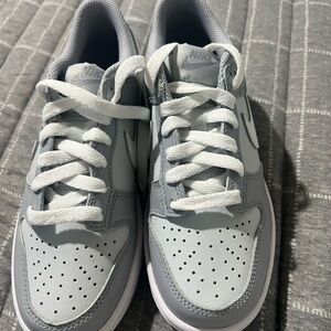 Nike Dunk Pure Platium/Wolf Grey and White Athletic Shoes